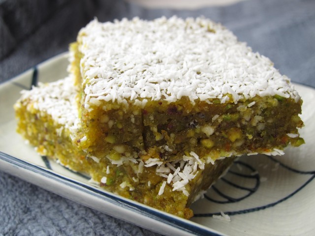 Orange pistachio bars 2