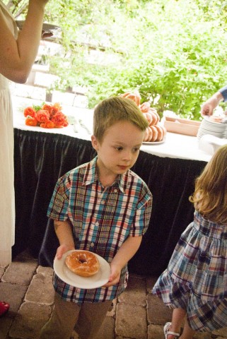 Astrid loves donut cake