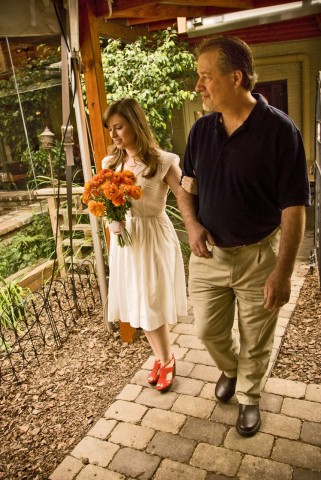 Dad walking me down the aisle