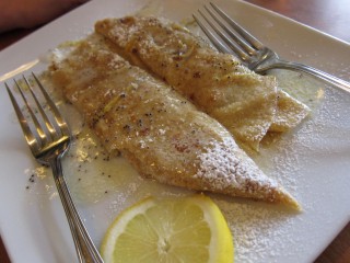 Lemon poppyseed crepe