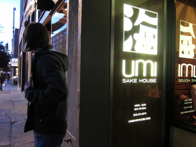 Outside Umi Sake House