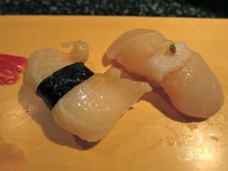 Shiro's geoduck and scallop