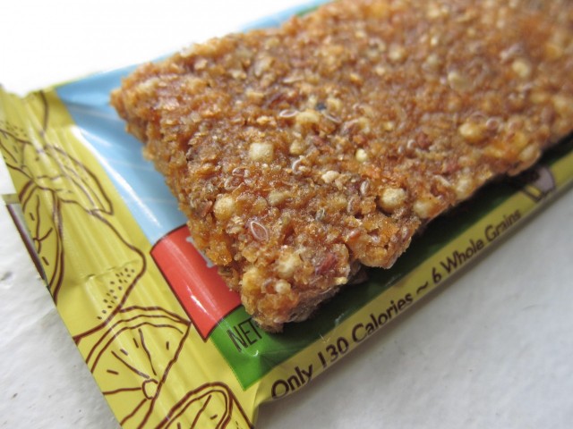 Gnu lemon ginger bar close-up