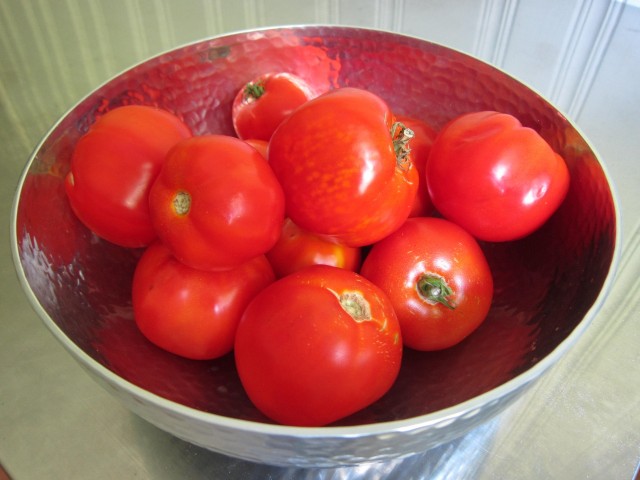 Gorgeous homegrown tomatoes