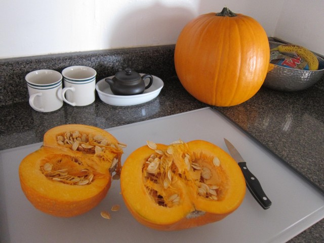 organic pumpkin for roasting