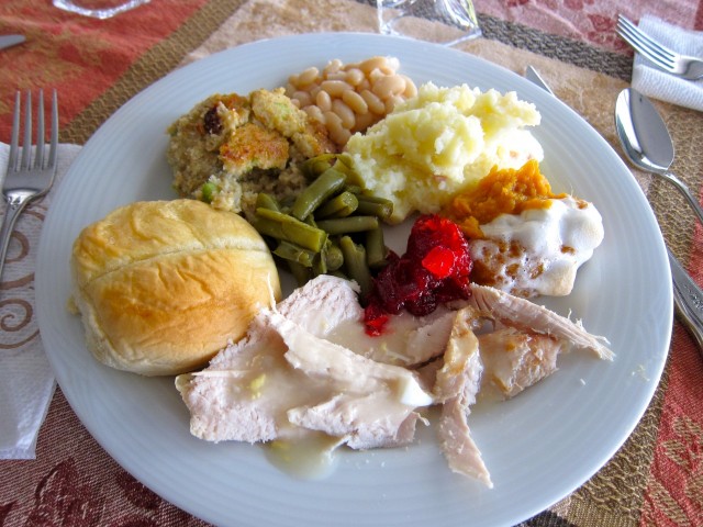 My Thanksgiving plate