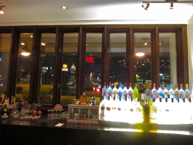 View of city from bar