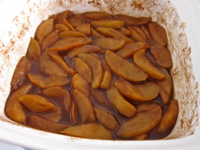 Bourbon baked apples