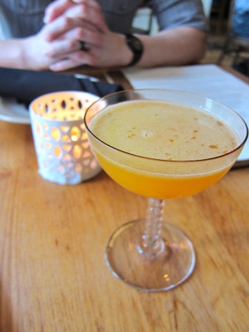 Orange and honey cocktail
