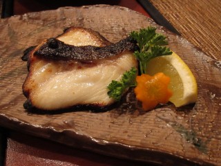Black cod misoyaki at Amu