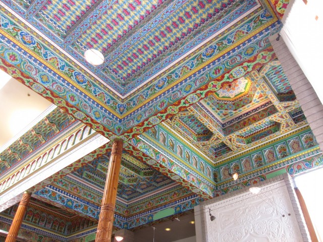 Ceiling in Dushanbe Teahouse