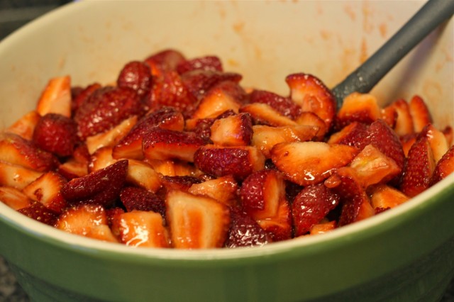 macerating strawberries