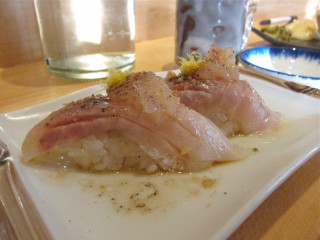 snapper with yuzu at Tora