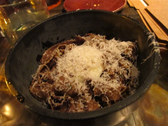 Porcini and shortrib pasta