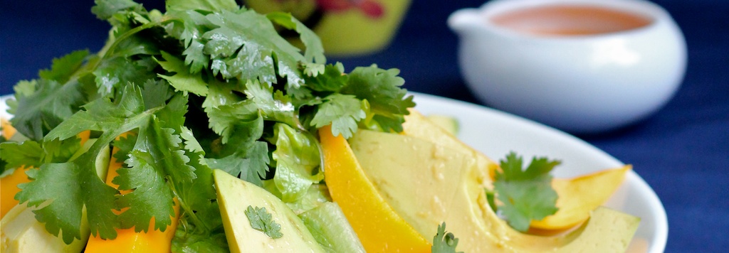 Mango Salad with Grapefruit Ginger Vinaigrette